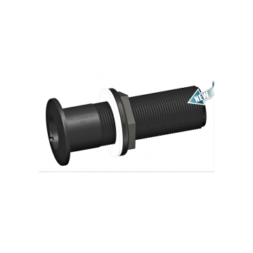 Thru-hull fitting Long Black 1-1/2" BSP GRP