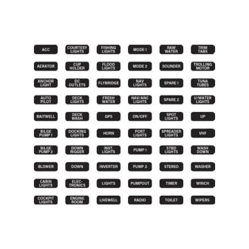CZone label set waterproof keypad
