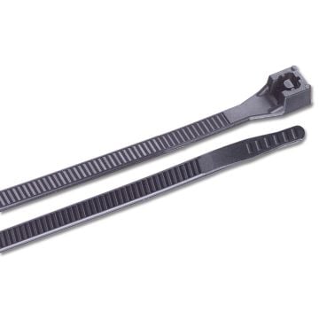 Cable tie 8" Dia. 2" standard UV resistant Black (25 pc)