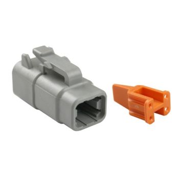 Kit plug for DTM 4 cavity Deutsch connector for 20-24 AWG wire (single pc)