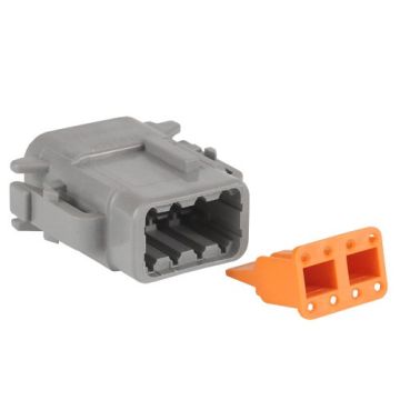 Kit plug for DTM 8 cavity Deutsch connector for 20-24 AWG wire (single pc)