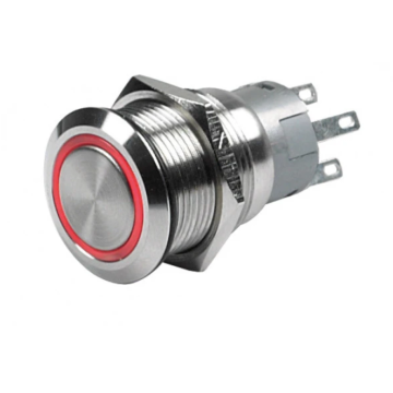 Switch MOM (On)/Off Red LED 12V