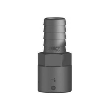 Hose connector black F 1"x25mm BSP GRP female