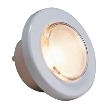 Downlight Incandescent Shallow-Depth 12V 10W White Bezel Frosted Lens