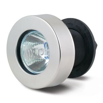 Docking Light Flush Mount Flat Lens 12V 35W Stainless Steel Frame