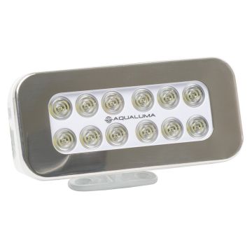 Spreader Light LED SL12 Bracket Mount 12/24V 12-LED 2000lm 8000K White Stainless Steel Bezel