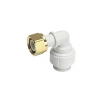 Connector tap bent 15 mm x 1/2" BSP (plastic)