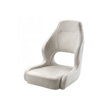 Seat helm DRIVER CHDRIVEW with with White artificial leather upholstery Supplied without pedestal. Fits pedestals without slide only.
