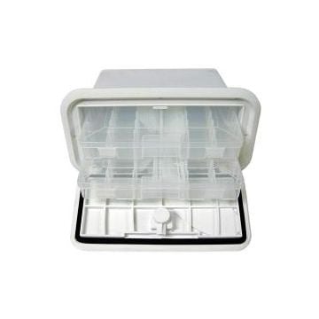 Tackle Center 7" x 14" 2 tray 10 deep Polar White