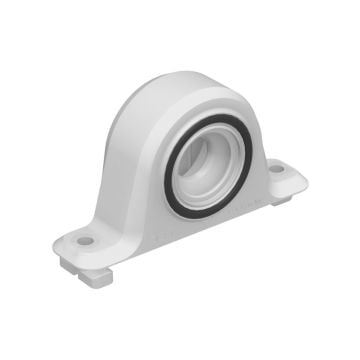 Stratlock female SL-FA side mount in white acetyl with rubber o-ring