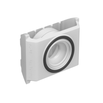 Stratlock SL SL-FB-FR female fire rated front mount in white acetyl with rubber o-ring
