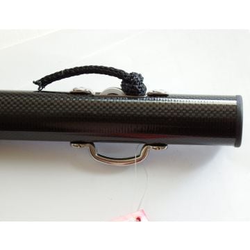 Pole Telescopic Carbon Fibre 38mm Black with Black Clamp (Pair)