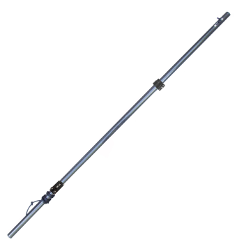 Pole Telescopic Carbon Fibre 53mm Black with Clamp Block and Pulley (Pair)