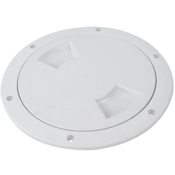 4" Inspection Deck Plate white