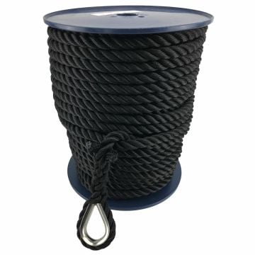 Rope Anchor 16mm 3Str Black