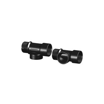 T piece M-F-F Black 1-1/2" BSP GRP