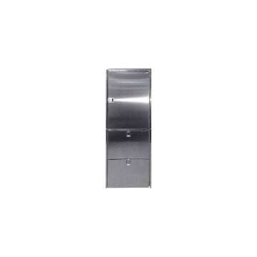 Refrigerator Inox Combi Fridge/ Fridge 320L door with 3 side frame SECOP compressor type 2 x BD50F