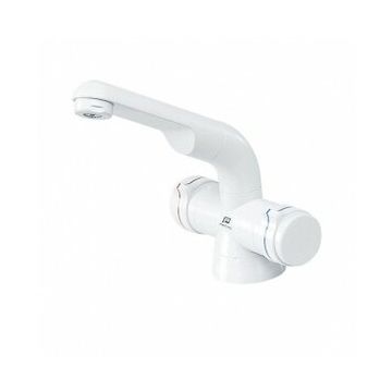 Tap 2 Knobs White Swivel Base &