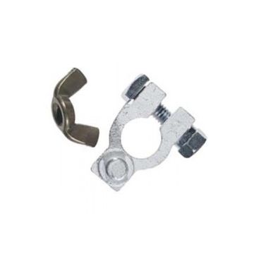 Battery terminal Brass pair (+ve 10 mm stud & -ve 8 mm stud size)