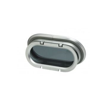 Porthole PM131 320 x 174 mm cut-out anodized Aluminium frame with mosquito screen CE certified A-I