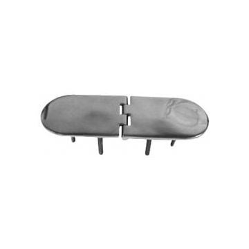 Hinge 190x65 mm 47 mm stud casted SS316