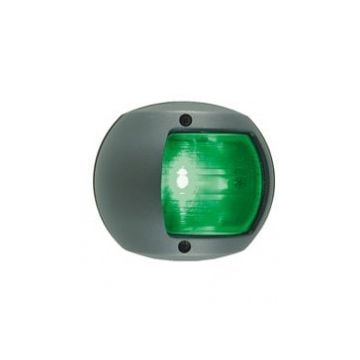 Navigation Stbd 12V black polymer body & base vertical mount side light