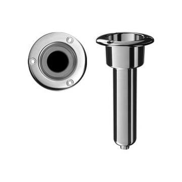 Rod cup holder SS316 round top 0 deg. rod Drain 3/8" NPT