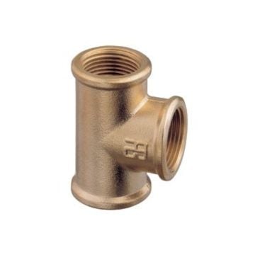 T piece 1/4" F-F Brass Art0130