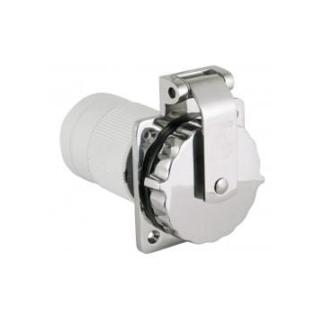 Shore power inlet 6371EL-BX 32A 230V SS316 body with Easy lock system & rear safety enclosure with strain relief