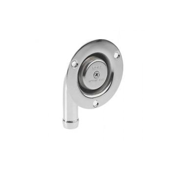 Vent SS304 19 mm angled screw mount electro polished for waste tank