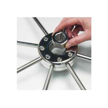 Steering Wheel Adaptor Aluminium 1" Straight