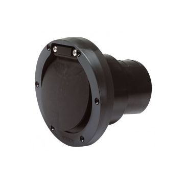 Transom exhaust plastic TRC75PV for 75 mm ID exhaust hose with check valve