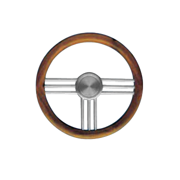 Steering Wheel type27 Dia. 400 mm anodized aluminium spoke and hub with Grey rim