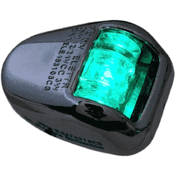 Navigation Light Orionis-A 112.5° Starboard Green 12/24V LED Stainless Steel Housing