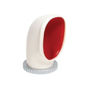 Ventilator cowl YOGIS ID125 mm air flow area 76 cm2 includes screwed down synthetic ring & nut