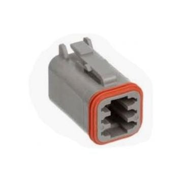 Kit plug for DT 6 cavity Deutsch connector for 20-24 AWG wire includes housing only (pack of 5pc)