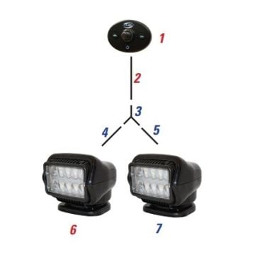 Y-Spilitter for one controller two lights
