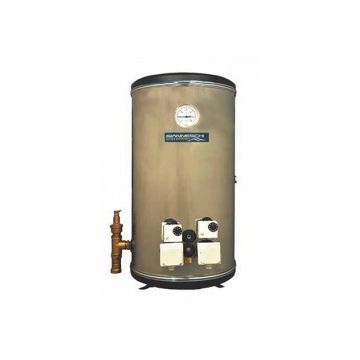 Water heater 250L vertical twin heating element of 3kW 400V 3Ph with SS tank & supports