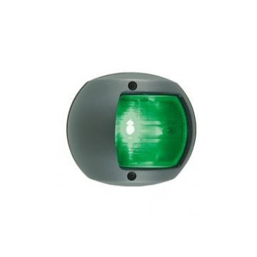 Navigation Stbd 12V LED black polymer body & base vertical mount side light