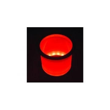 Holder drink Red Led lighted with SS rim