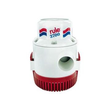 Pump bilge 3700 Gph 12V + 6 ft wire non-automatic rule series
