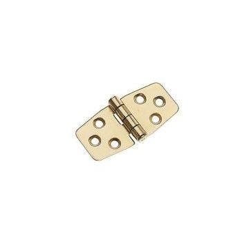 Hinge 40x76mm polished Brass