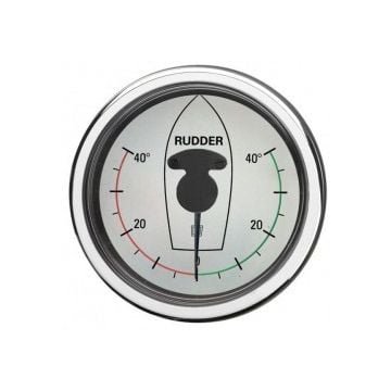 Gauge rudder position RPI1810WL white 12/24V cut-out Dia. 107 mm excluding sensor
