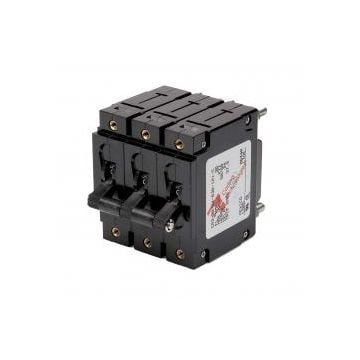 Breaker B series 15A Black 3 pole up to 277VAC 80VDC