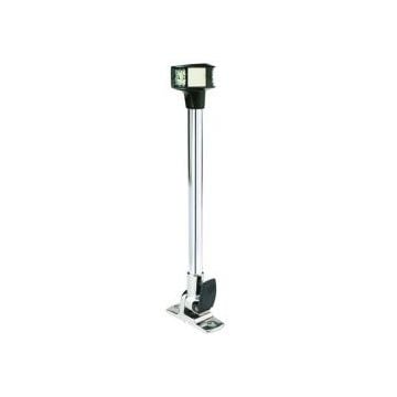 Light 360 deg 3NM LED SS 12V 12" pole for anchor/masthead with fold down base