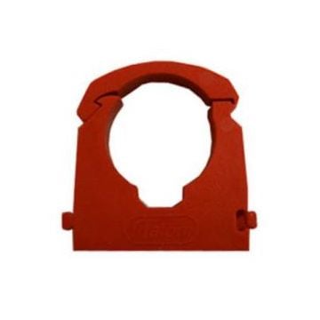 Pipe clip 22 mm Red (plastic)