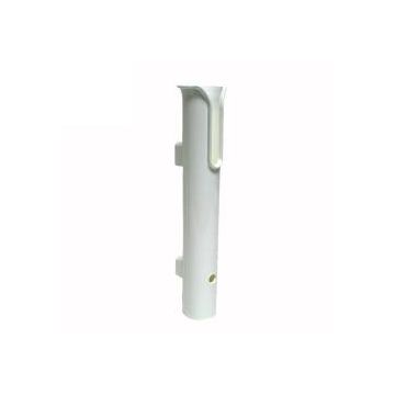 Rod holder fixed standoff White 1-7/8" ID 11-3/4"L side mount HDPE material
