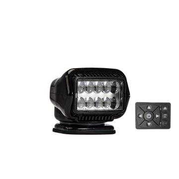 Searchlight LED ST 12V black hard wired dash mount remote 3.7A 20' harness