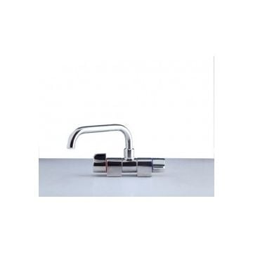 Tap Fold down White U spout 2 knob control swivelling & folding