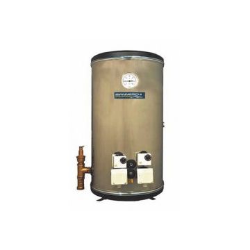 Water heater 250L horizontal twin heating element of 3 kW 400V 3Ph with SS tank